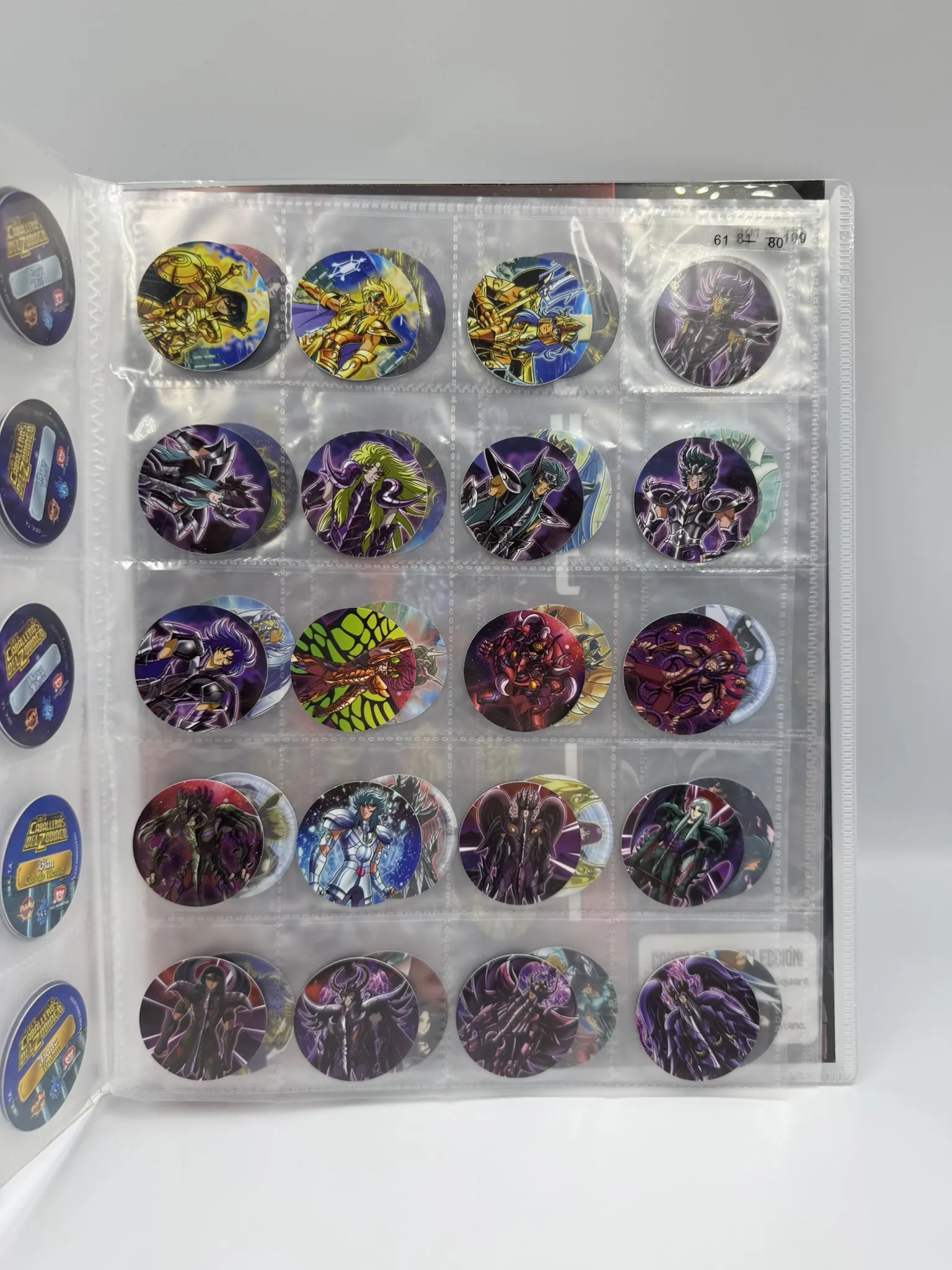 Los Caballeros del Zodiaco Tazos (100)