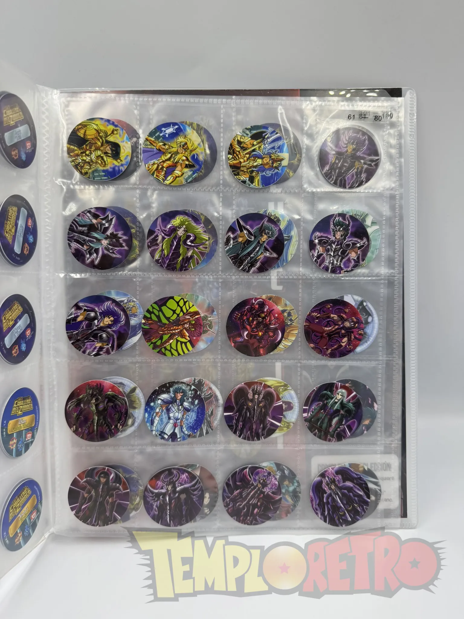 Los Caballeros del Zodiaco Tazos (100)