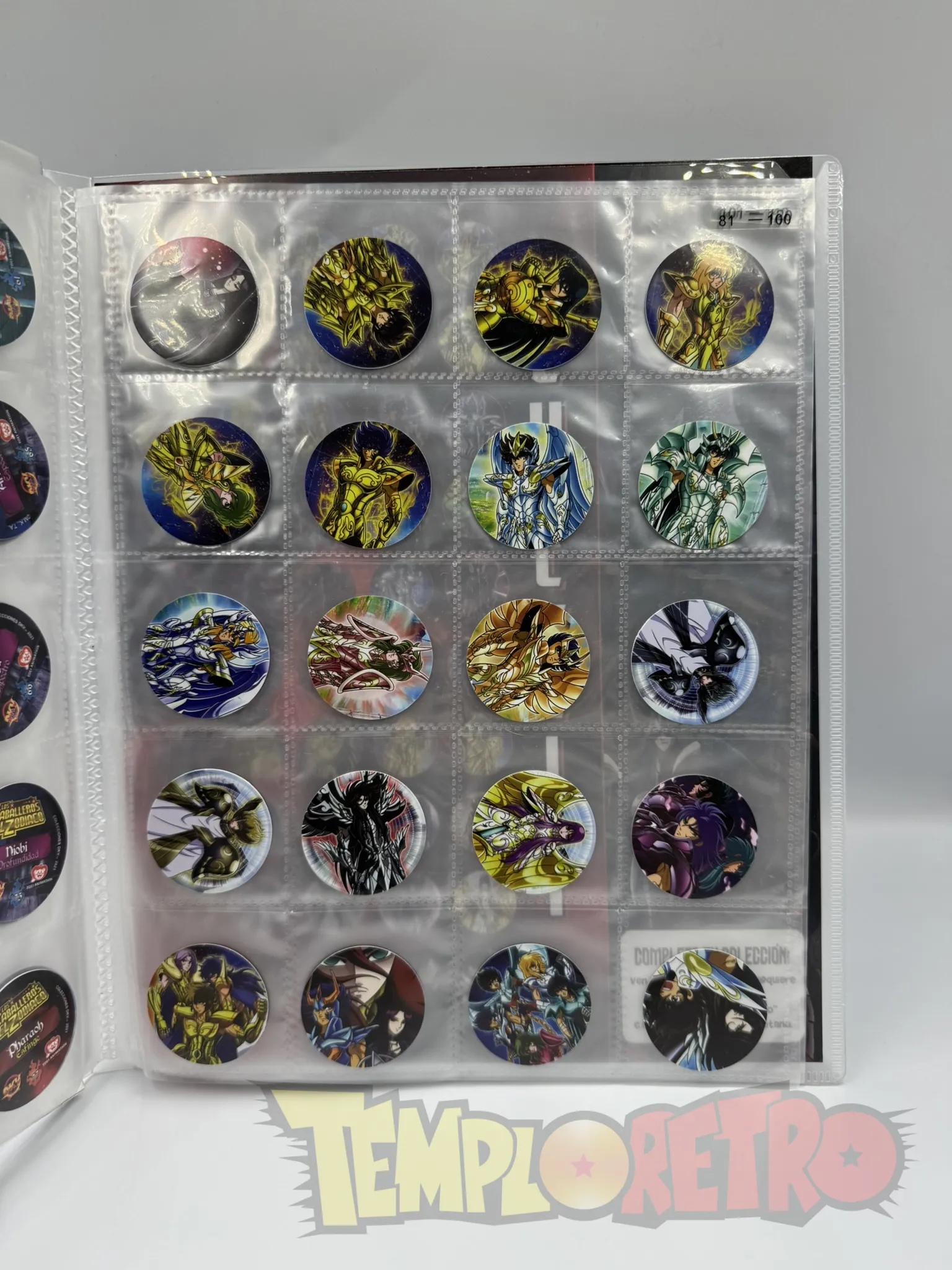 Los Caballeros del Zodiaco Tazos (100)