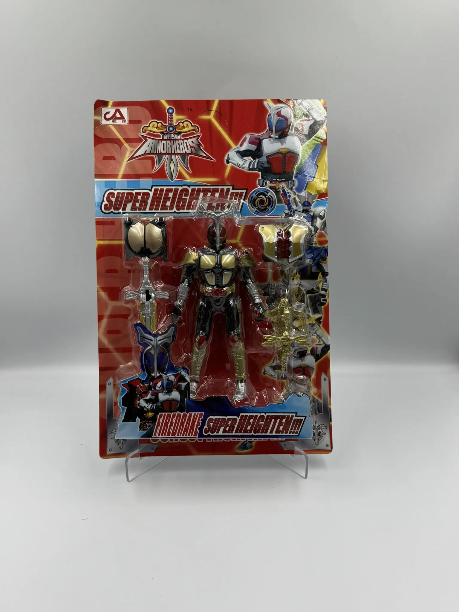 Figura Kamen Rider - Firedrake (Bootleg) - Armadura Dorada - Empaque Rojo