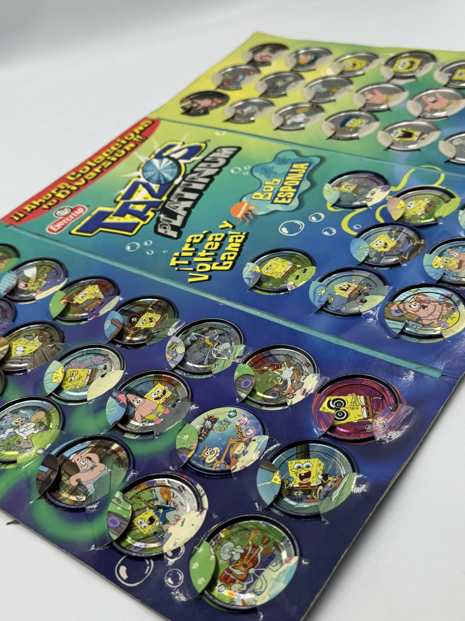 Bob Esponja Tazos Platinum