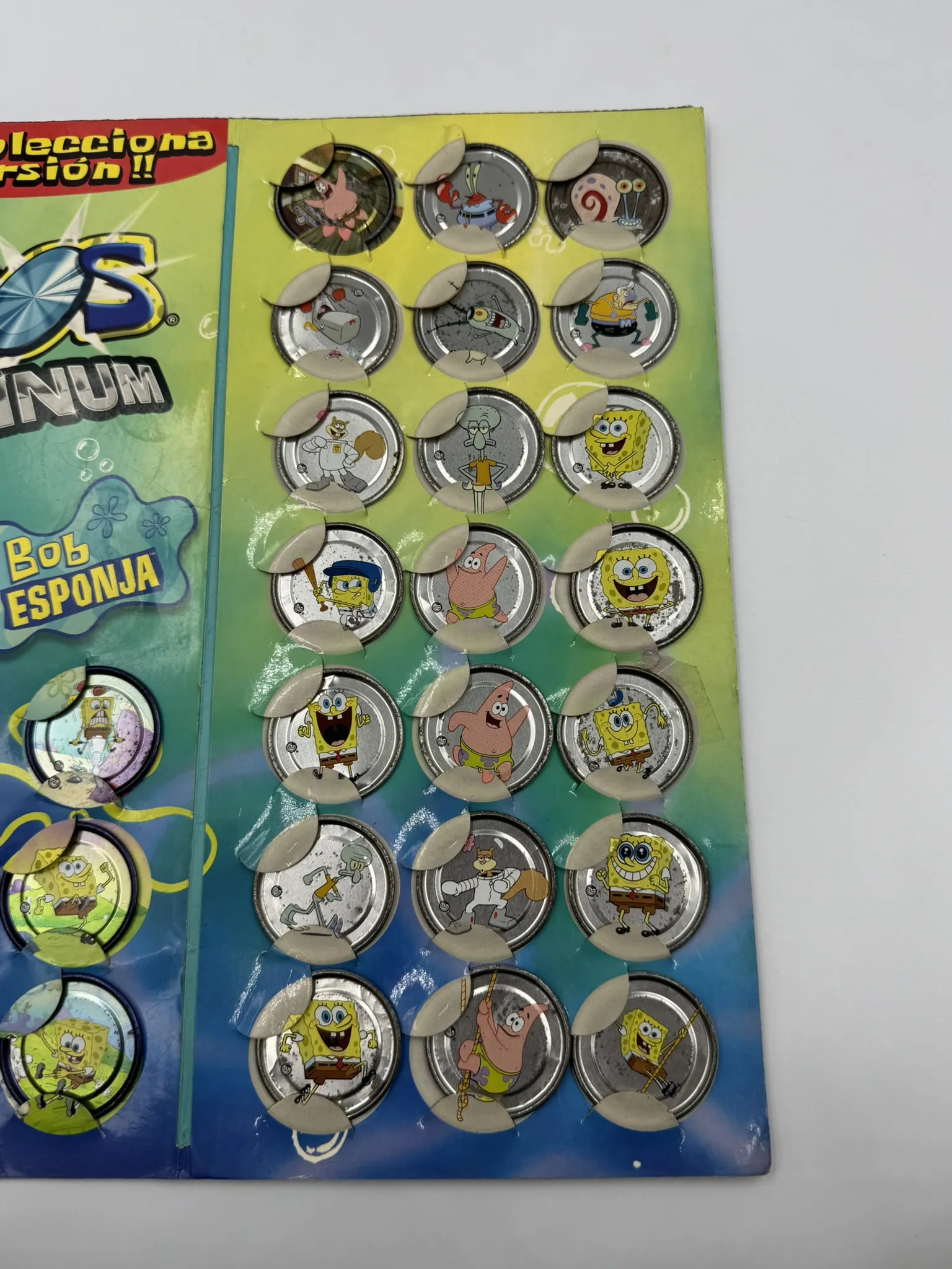 Bob Esponja Tazos Platinum