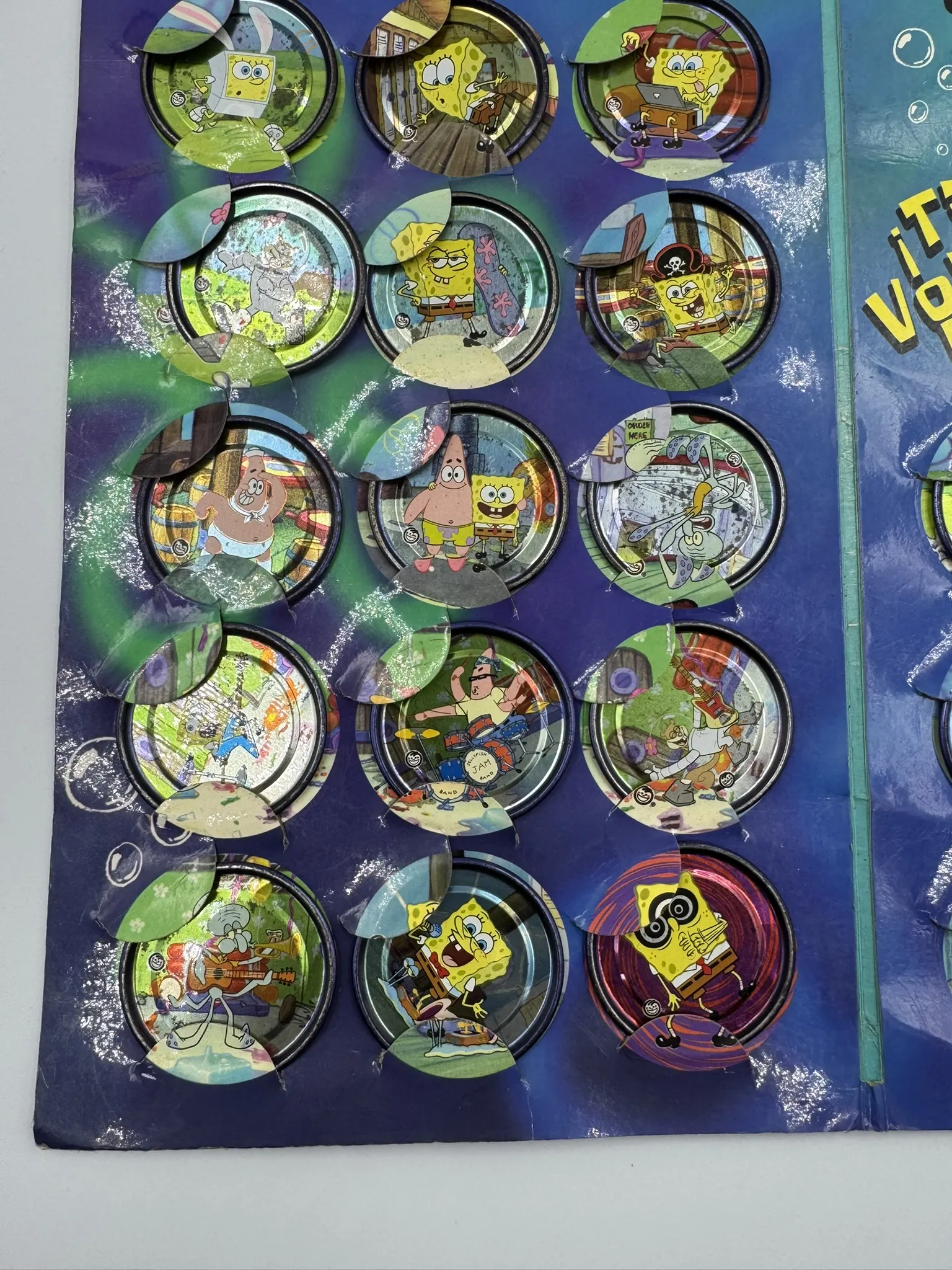Bob Esponja Tazos Platinum