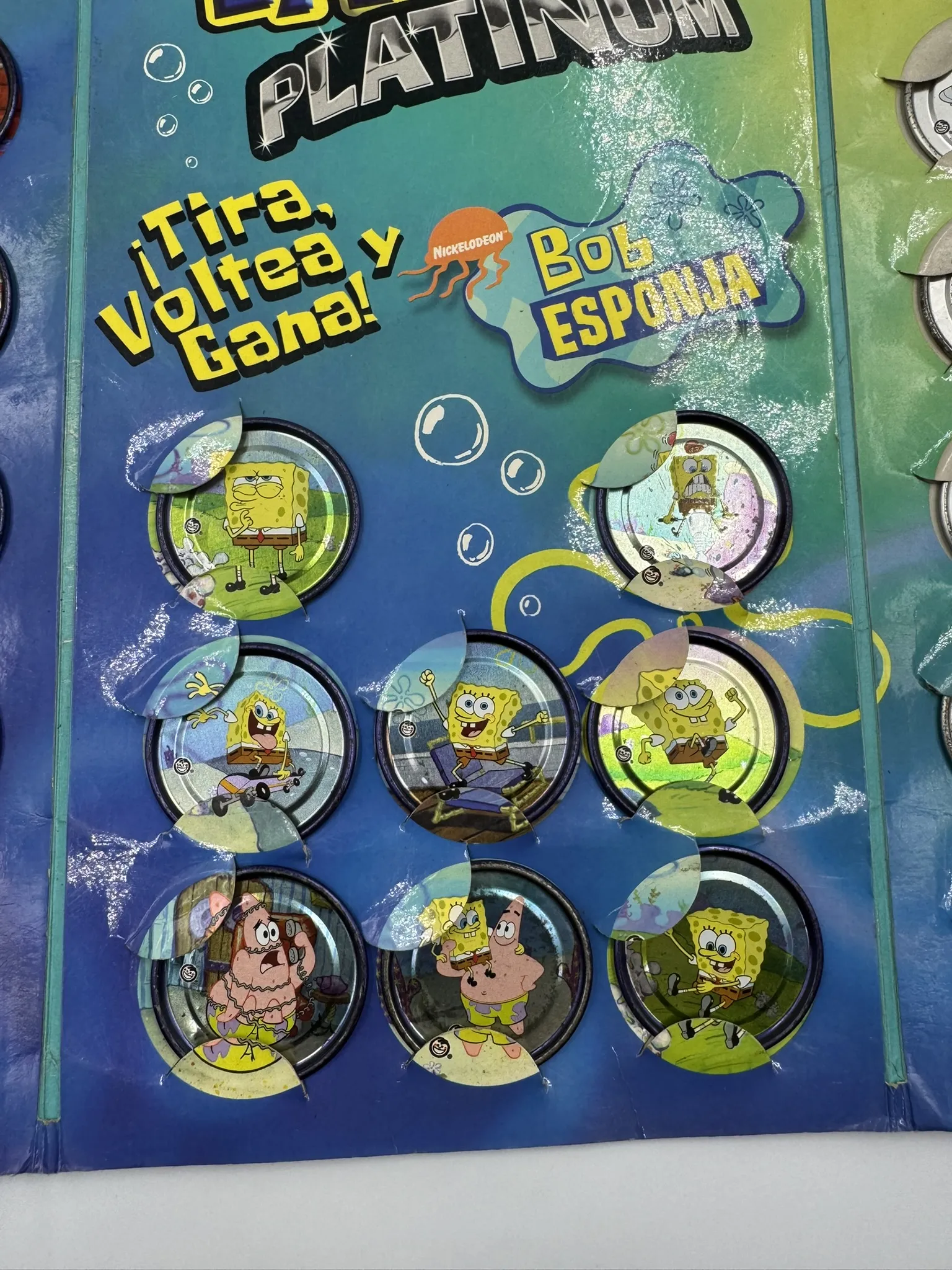 Bob Esponja Tazos Platinum