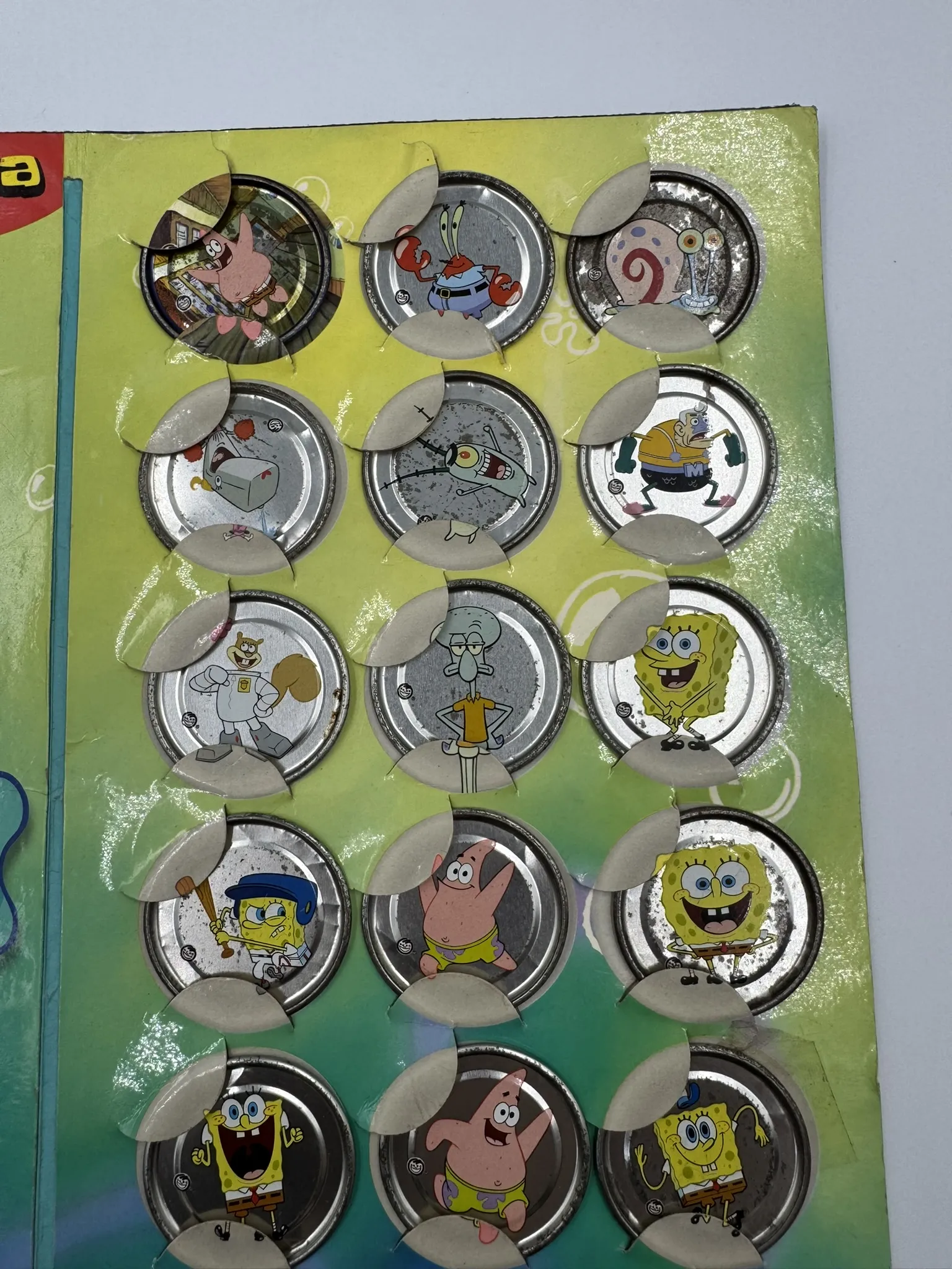 Bob Esponja Tazos Platinum