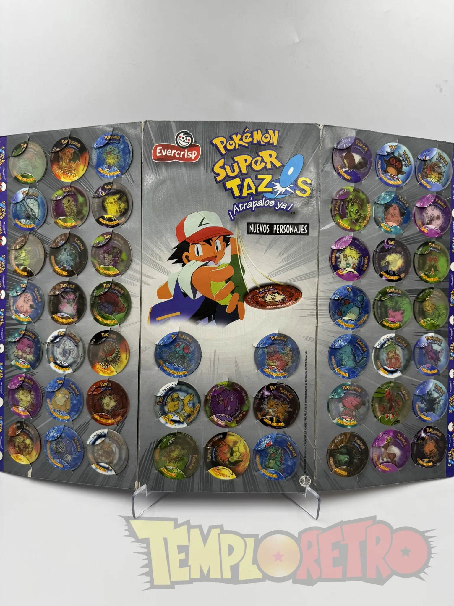 Coleccionador Tazos Pokemon Gold and Silver + Tazos