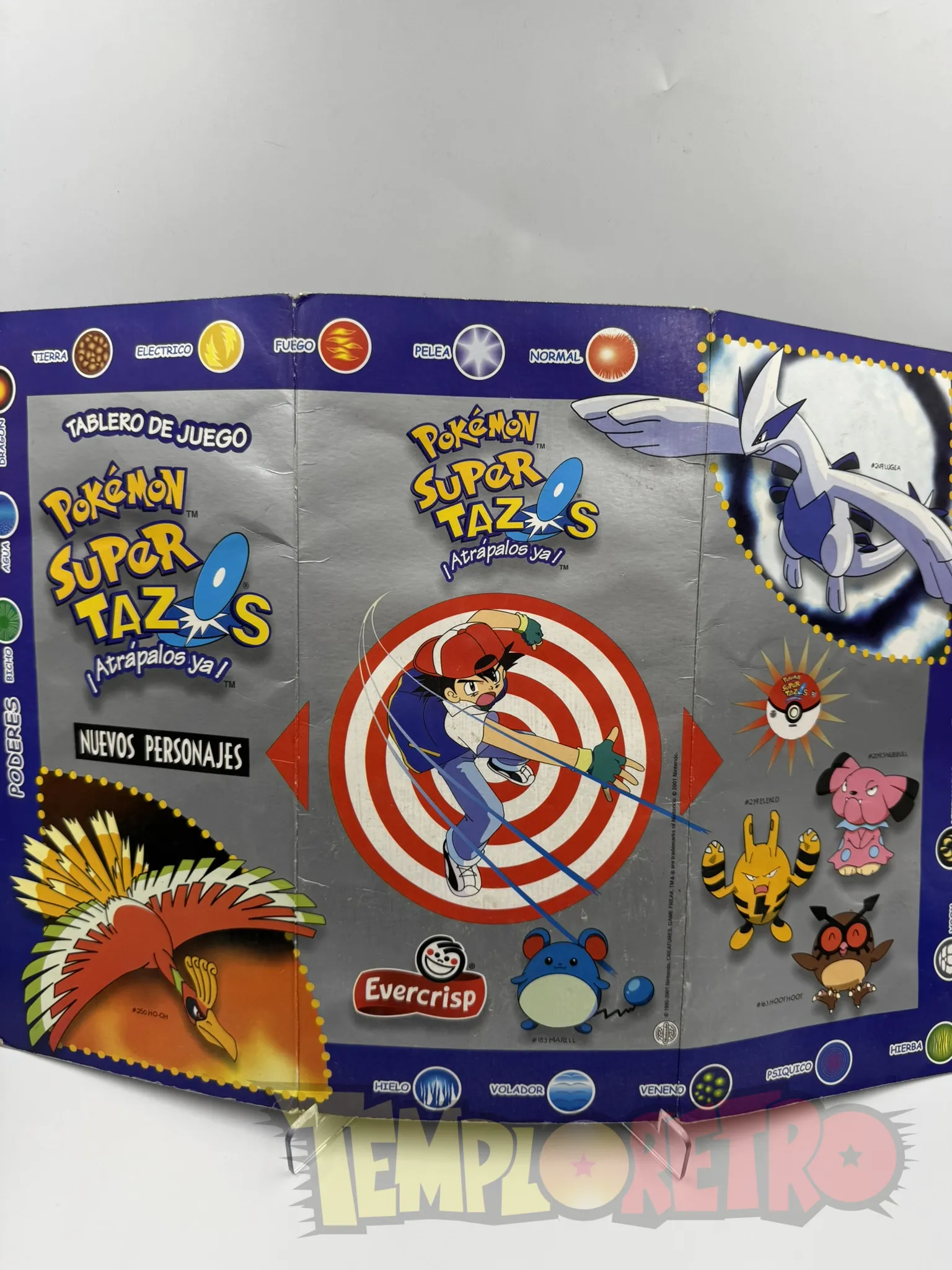Coleccionador Tazos Pokemon Gold and Silver + Tazos