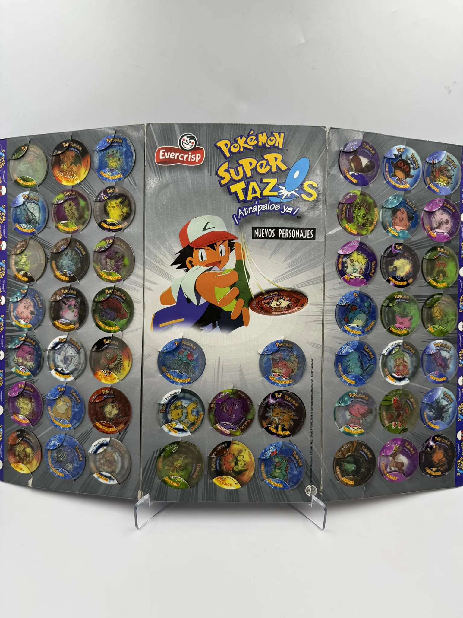 Coleccionador Tazos Pokemon Gold and Silver + Tazos