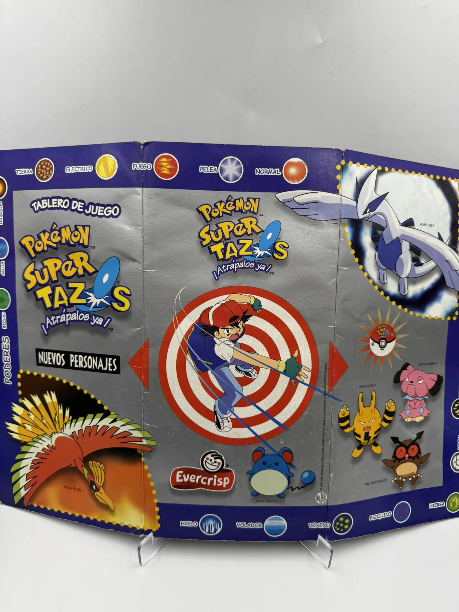 Coleccionador Tazos Pokemon Gold and Silver + Tazos