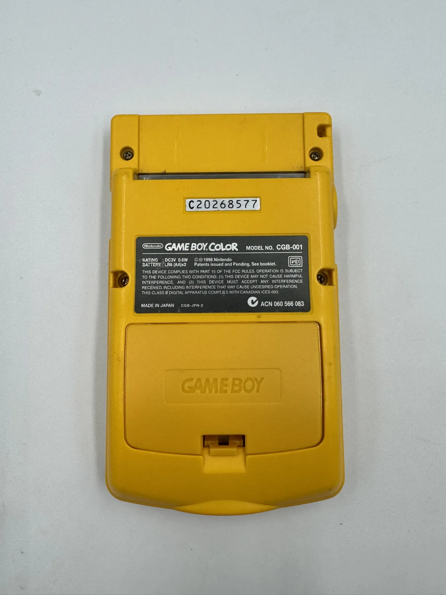 Game Boy Color (Amarilla)
