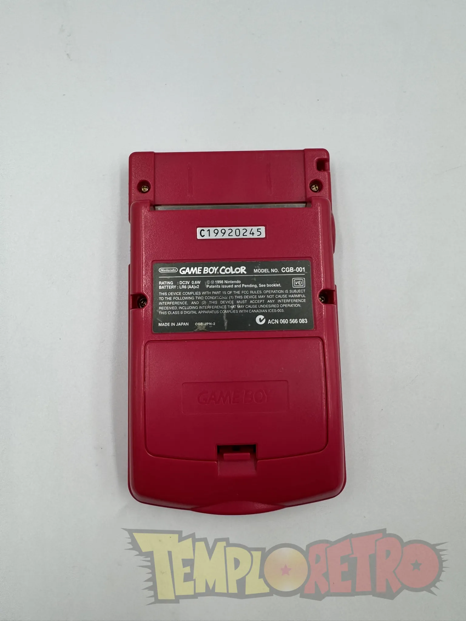 Game Boy Color (Rojo)