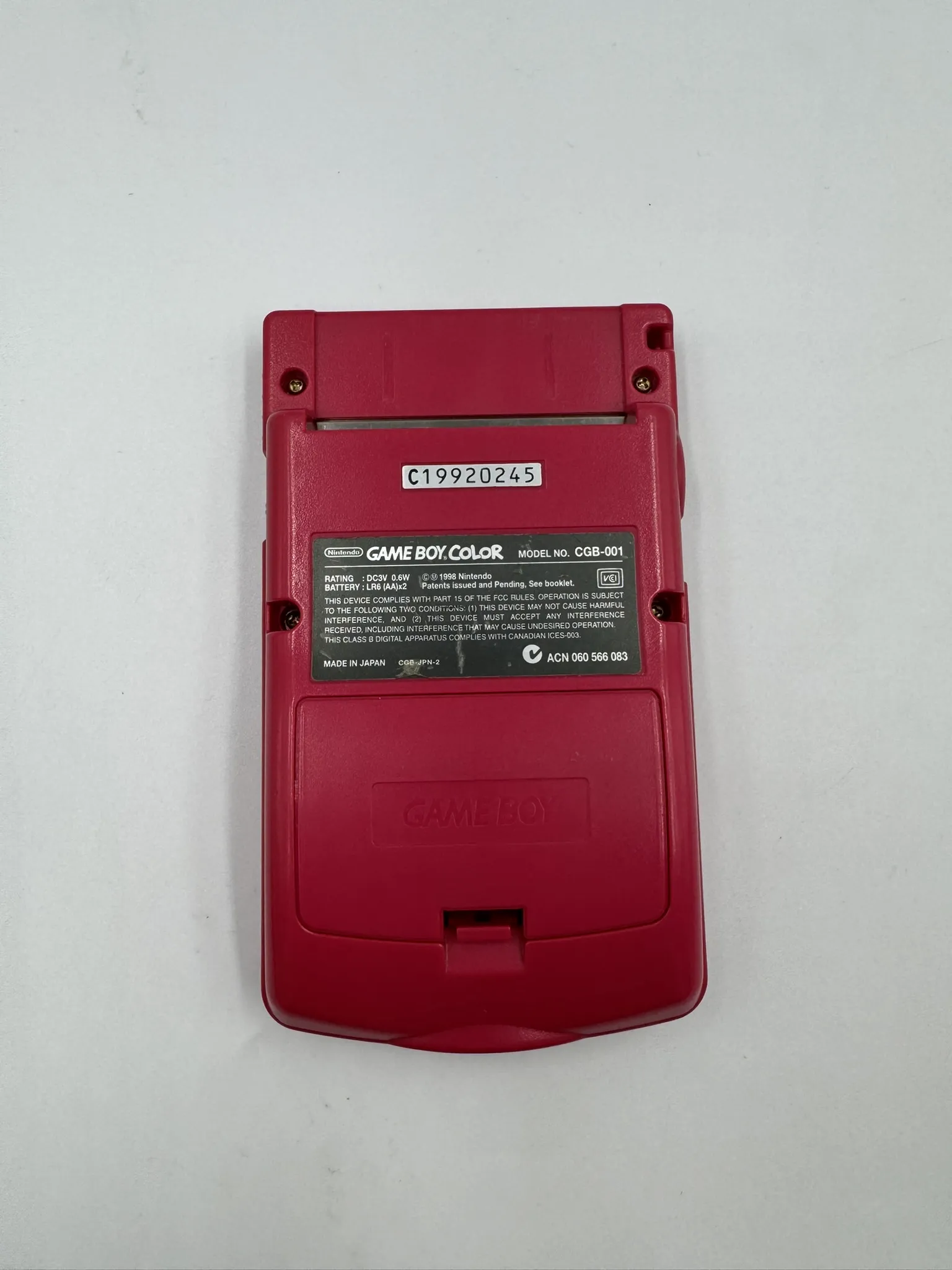Game Boy Color (Rojo)