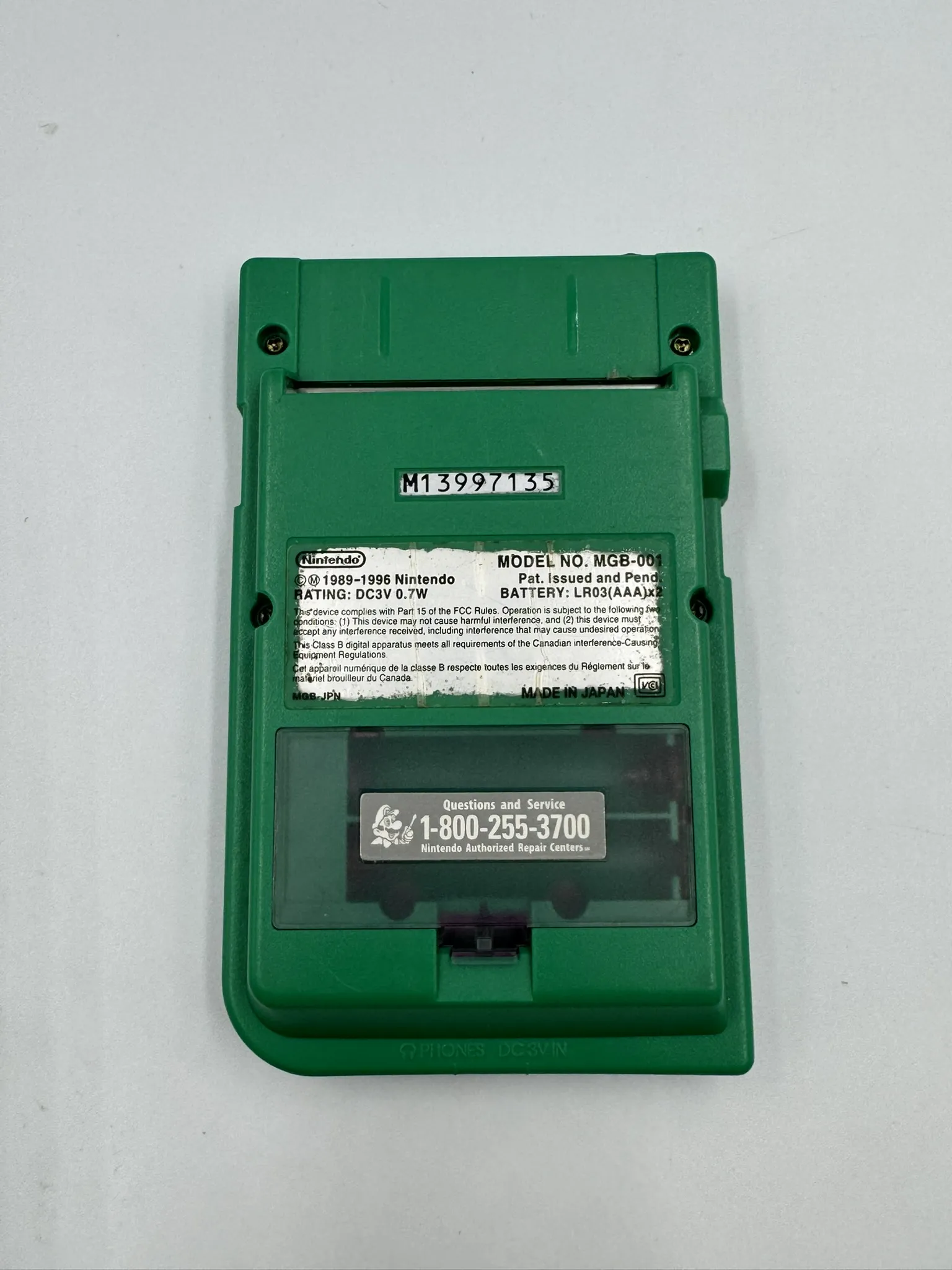 Game Boy Pocket (Verde)