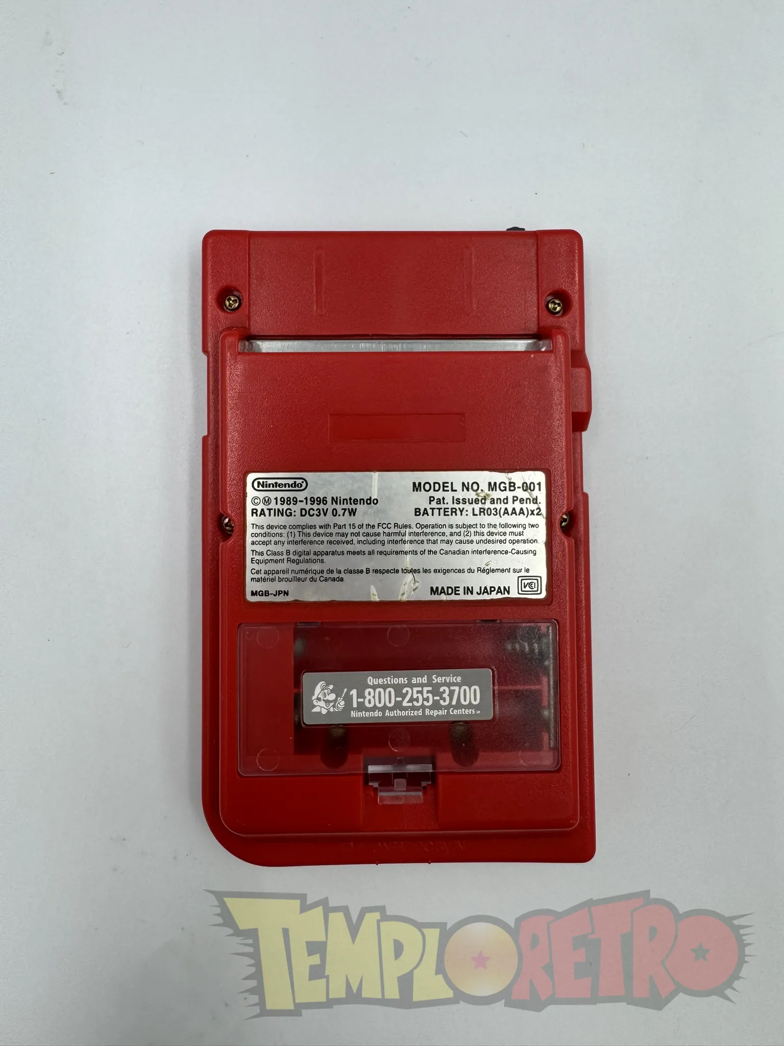 Game Boy Pocket (Roja)