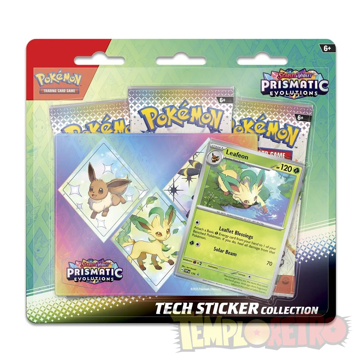 Prismatic Evolution Tech Sticker Box - ESP