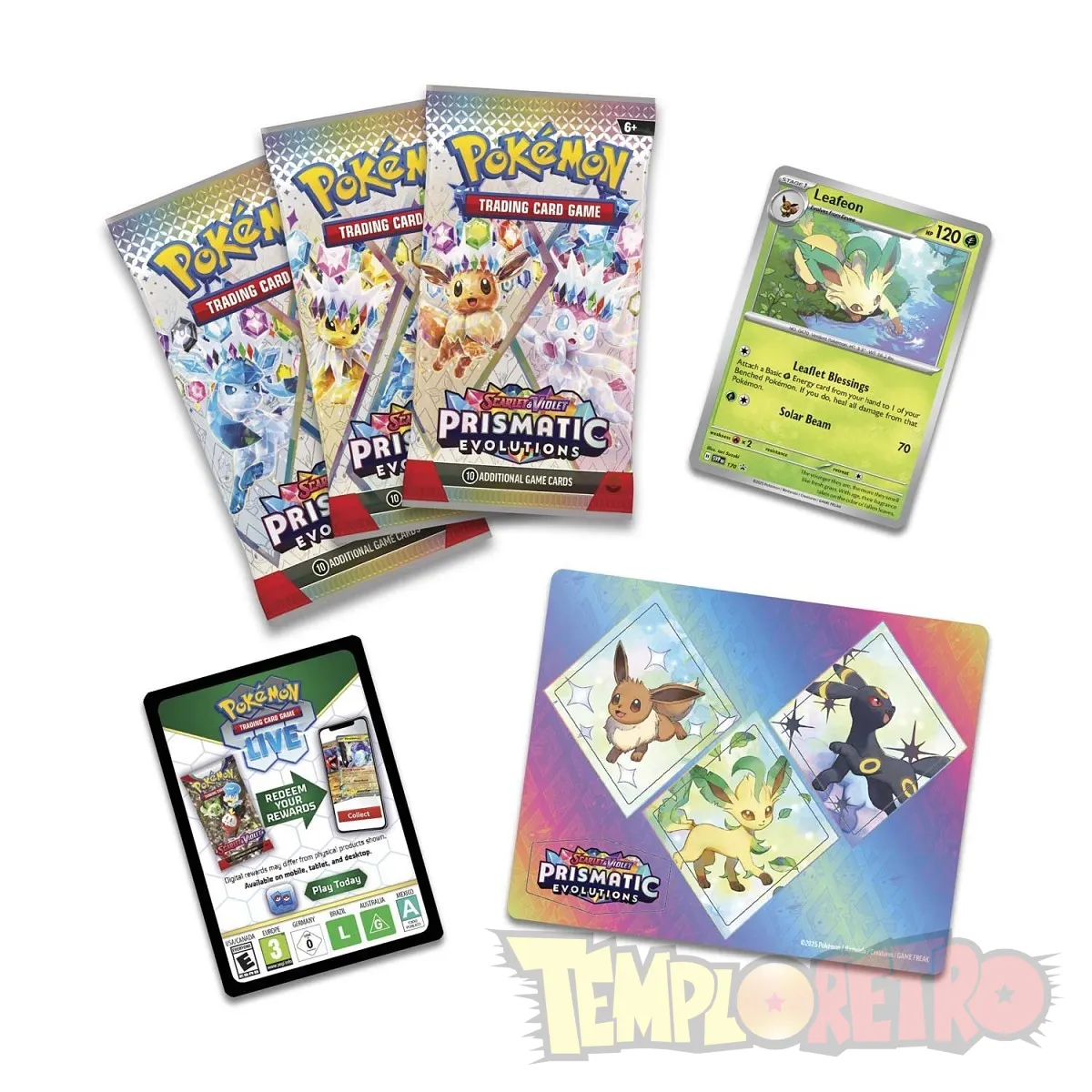 Prismatic Evolution Tech Sticker Box - ESP