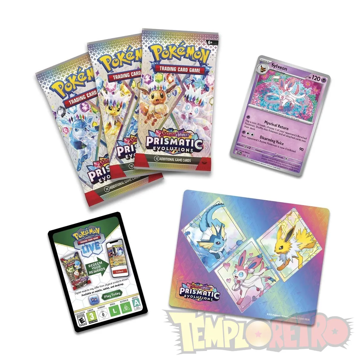 Prismatic Evolution Tech Sticker Box - ESP