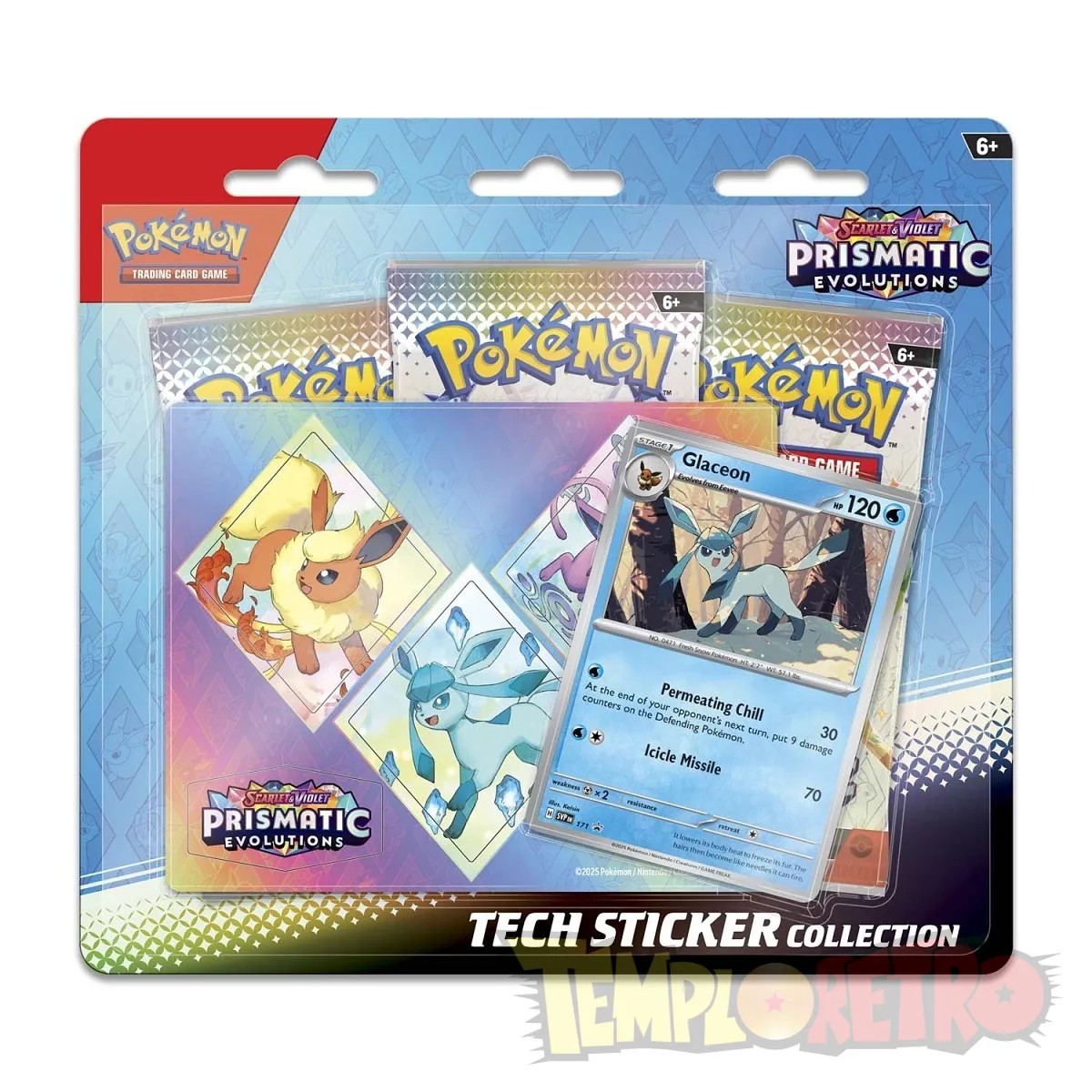 Prismatic Evolution Tech Sticker Box - ESP