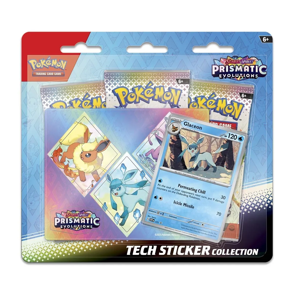 Prismatic Evolution Tech Sticker Box - ESP
