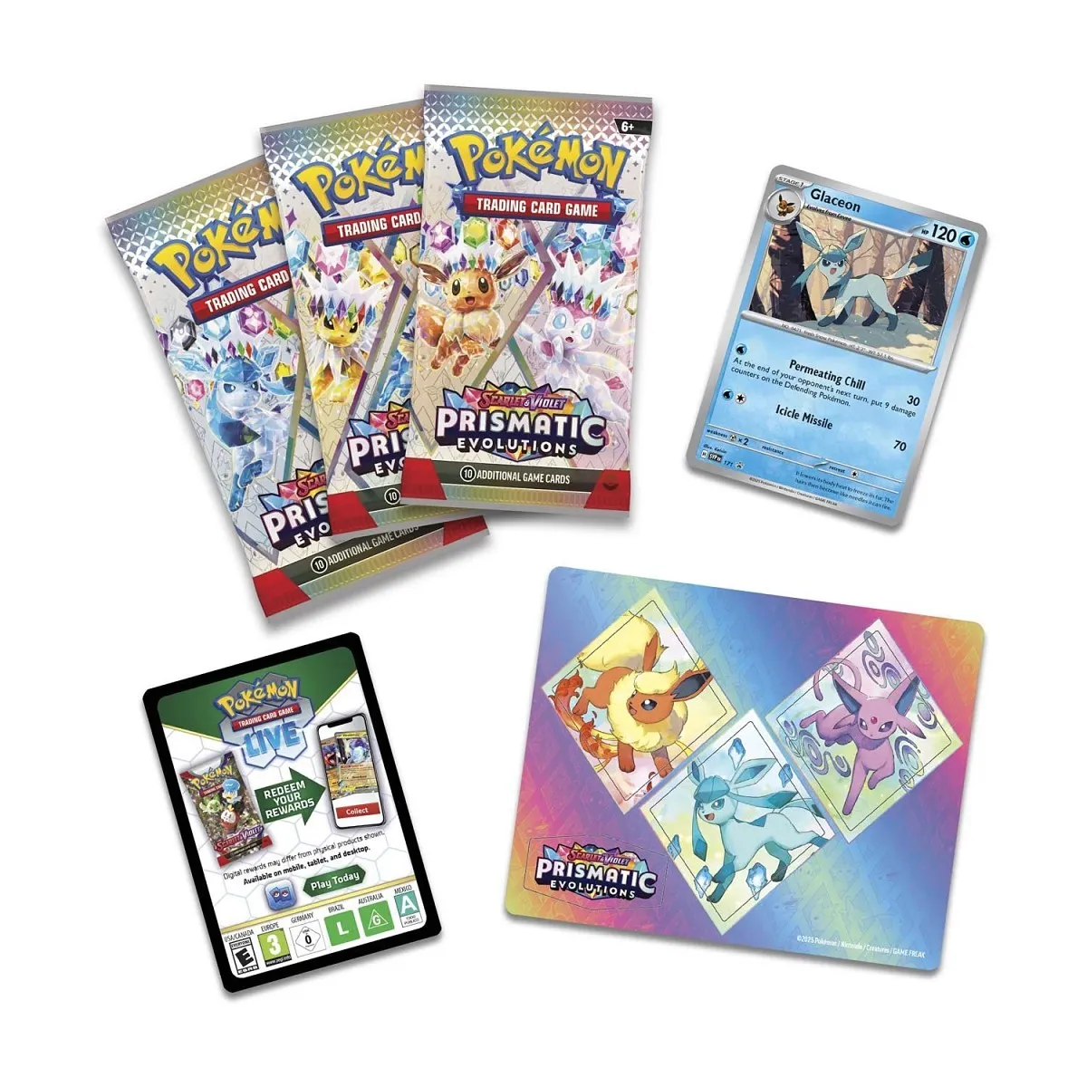 Prismatic Evolution Tech Sticker Box - ESP