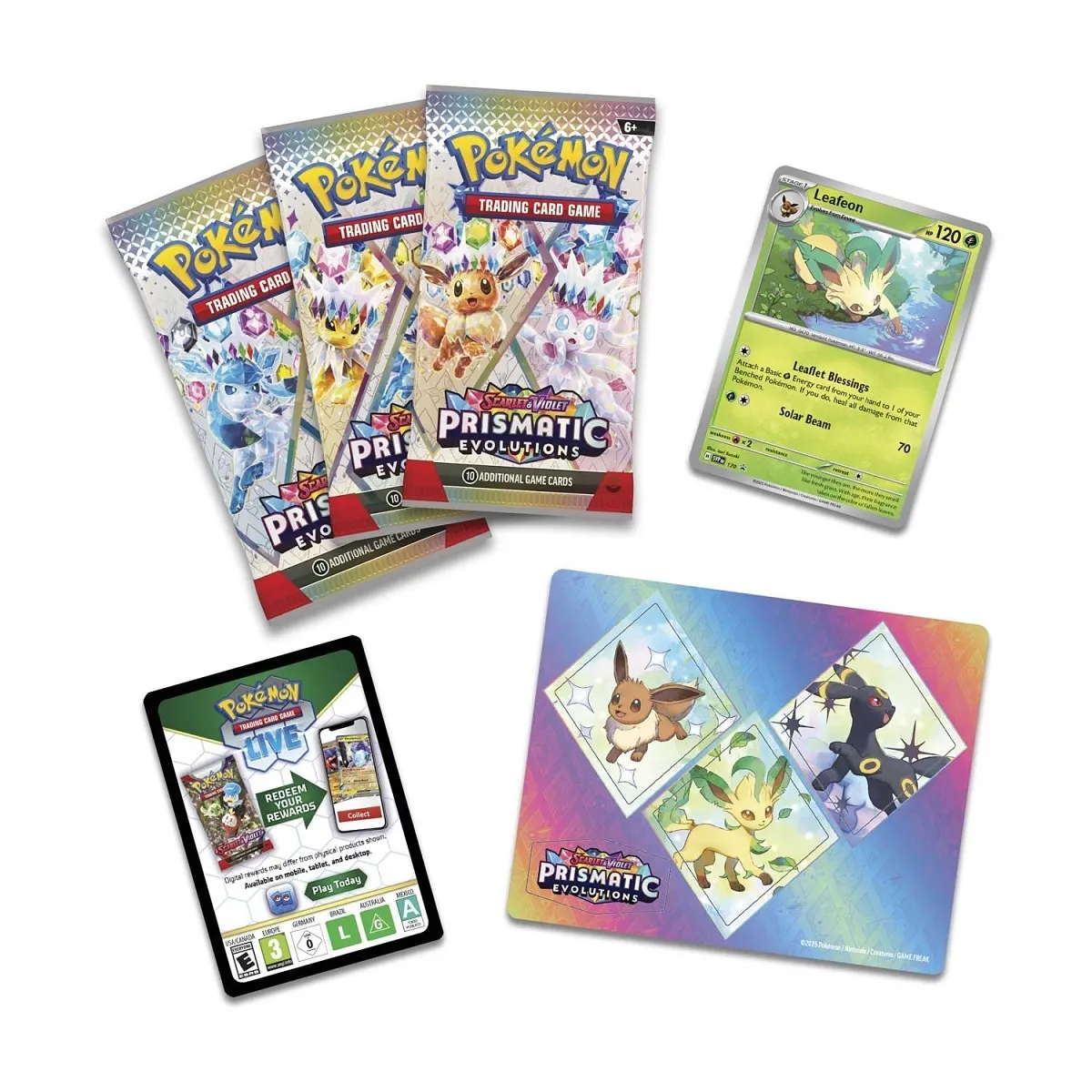 Prismatic Evolution Tech Sticker Box - ESP