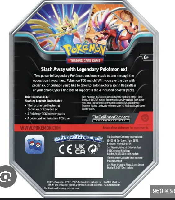 Slashing Legends Tin 2025 - ESP